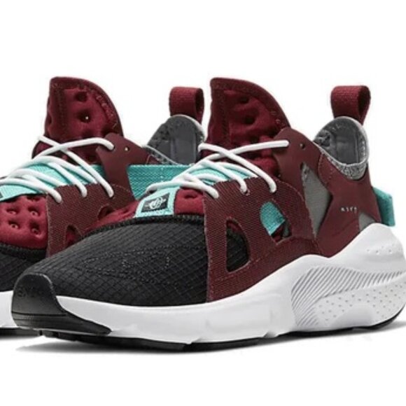 Nike Huarache-Type 'Team Red'  (looks Maroon), Black, Teal BQ5102-600 - Picture 3 of 5